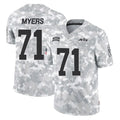 NY.Jets #71 Josh Myers Player Arctic Camo Salute to Service Limited Game Ldoa Stitched Jerseys