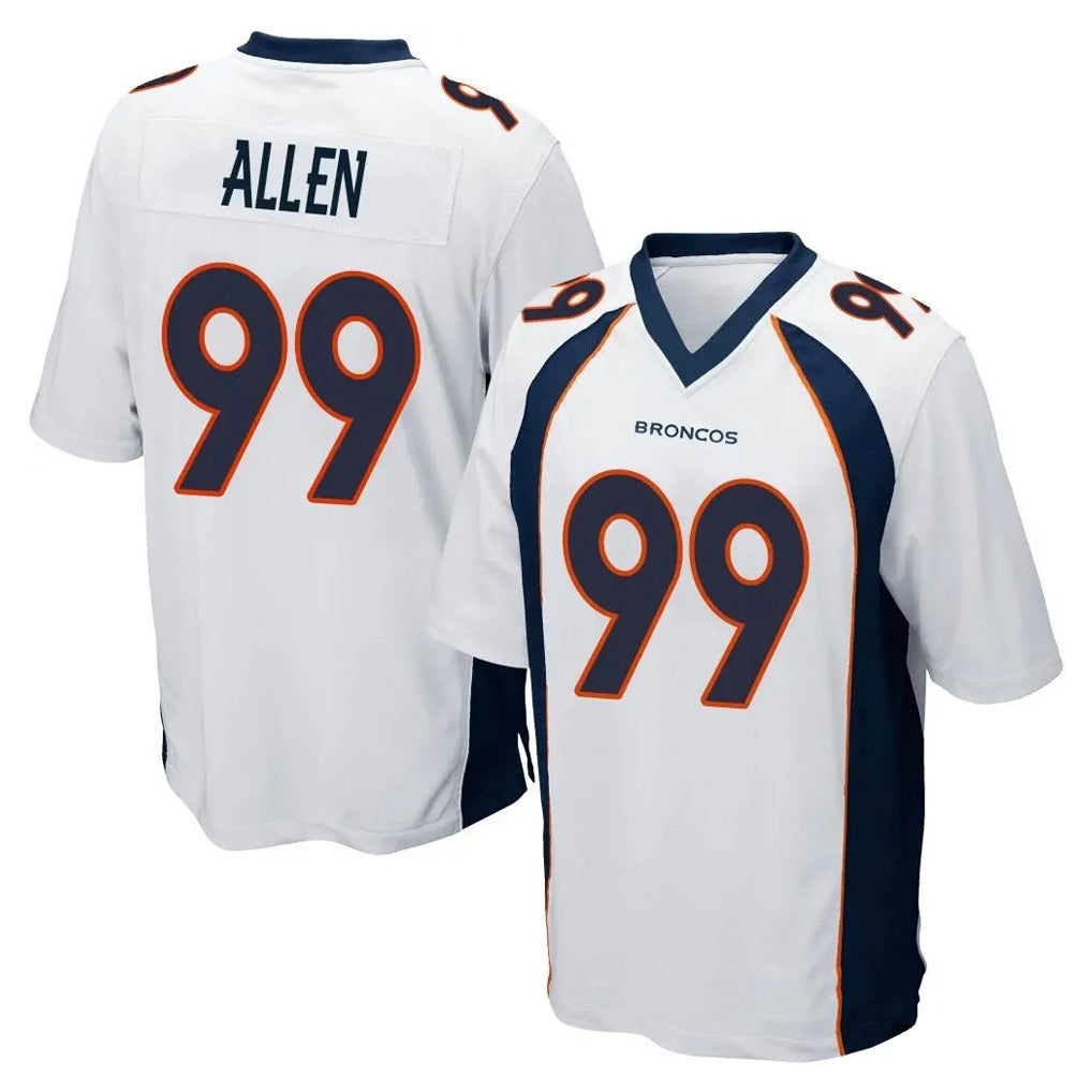 D.Broncos #99 Zach Allen Player White Game Ldoa Stitched Jerseys