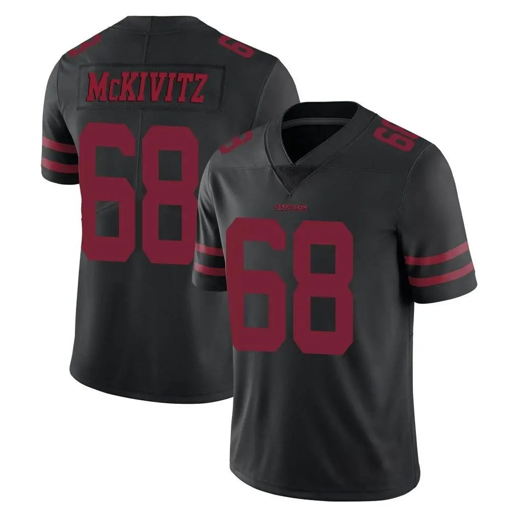 SF.49ers #68 Colton McKivitz Player Black Alternate Limited Vapor Untouchable Home Game Ddoa Stitched Jerseys