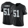 LV.Raiders #51 Malcolm Koonce Player Black Limited Vapor F.U.S.E. Home Game Ldoa Stitched Jerseys