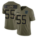 C.Panthers #55 Devin Lloyd Player Olive Salute to Service Limited Home Game Ldoa Stitched Jerseys