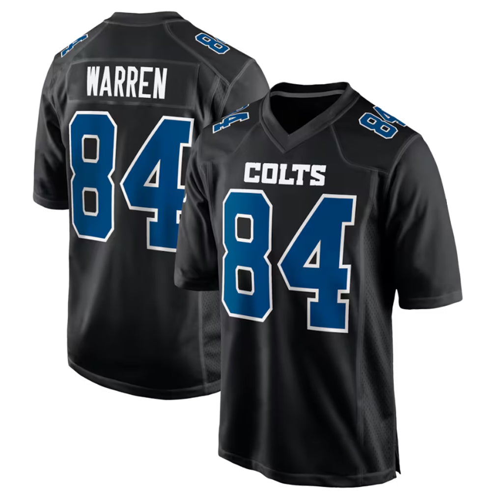 IN.Colts #84 Tyler Warren Player Black Fashion Limited Game Ldoa Stitched Jerseys