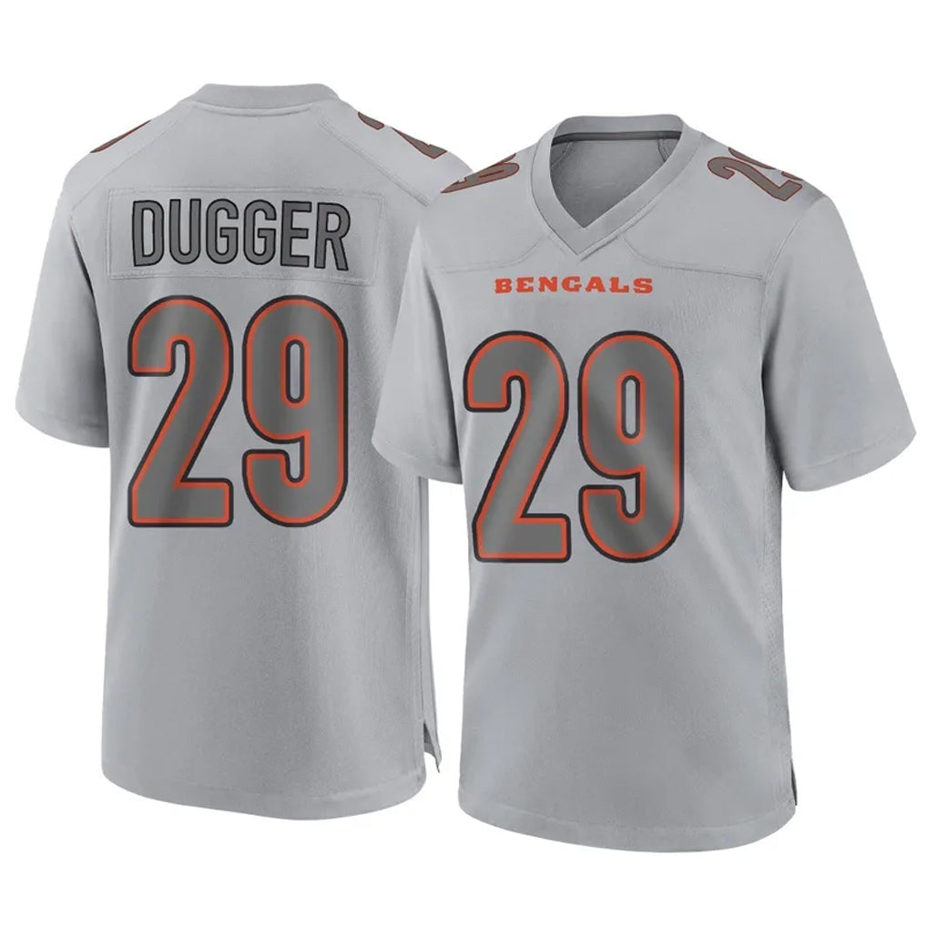 C.Bengals #29 Kyle Dugger Player Gray Atmosphere Fashion Game Ldoa Stitched Jerseys