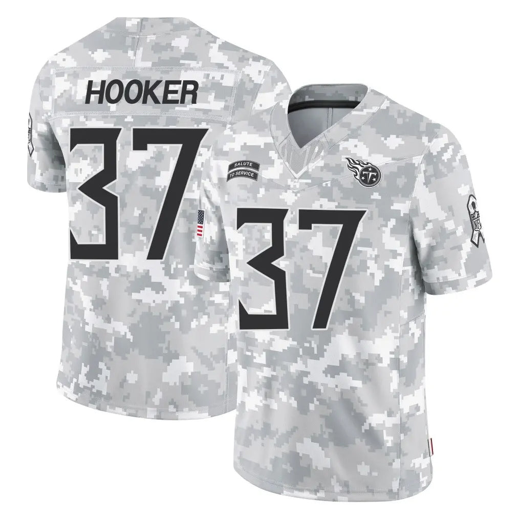 T.Titans #37 Amani Hooker Player Arctic Camo Limited Salute to Service Home Game Ldoa Stitched Jerseys