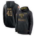 J.Jaguars #41 Josh Hines-Allen Player Black Salute to Service Hoodies Limited Game Ldoa Stitched Jerseys