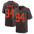 C.Browns #94 Mason Graham Player Brown Alternate Home Game Ldoa Stitched Jerseys