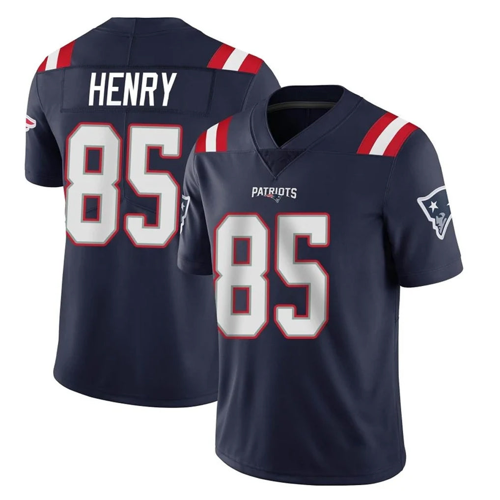 NE.Patriots #85 Hunter Henry Player Navy Vapor Untouchable Home Game Ldoa Stitched Jerseys