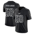 LV.Raiders #58 Jackson Powers-Johnson Player Black Limited Black Impact Home Game Ldoa Stitched Jerseys