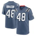 NE.Patriots #48 Namdi Obiazor Player Blue Rivalries Collection Home Game Ldoa Stitched Jerseys