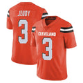C.Browns #3 Jerry Jeudy Player Orange Alternate Vapor Untouchable Limited Home Game Ldoa Stitched Jerseys