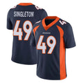 D.Broncos #49 Alex Singleton Player Navy Vapor Untouchable Limited Game Ldoa Stitched Jerseys