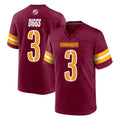 W.Commanders #3 Stefon Diggs Player Burgundy Home Game Ldoa Stitched Jerseys