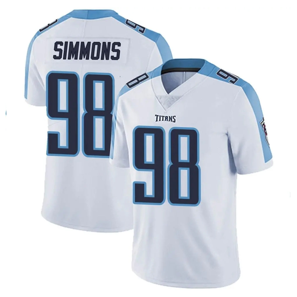 T.Titans #98 Jeffery Simmons Player White Limited Vapor Untouchable Home Game Ldoa Stitched Jerseys