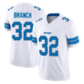 D.Lions #32 Brian Branch Player White Limited Vapor F.U.S.E. Alternate Home Game Ldoa Stitched Jerseys