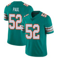M.Dolphins #52 Patrick Paul Player Aqua Limited Alternate Vapor Untouchable Home Game Ldoa Stitched Jerseys
