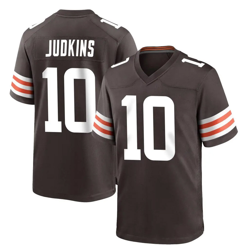 C.Browns #10 Quinshon Judkins Player Brown Home Game Ldoa Stitched Jerseys