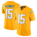 LA.Chargers #15 Ladd McConkey Player Gold Limited Vapor F.U.S.E. Home Game Ldoa Stitched Jerseys