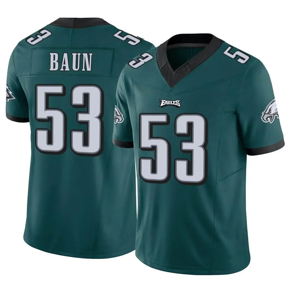 P.Eagles #53 Zack Baun Player Team Color Green Limited Vapor F.U.S.E. Home Game Ldoa Stitched Jerseys