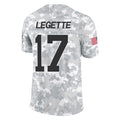 C.Panthers #17 Xavier Legette Player Arctic Camo Salute to Service Limited Game Ddoa Ldoa Stitched Jerseys
