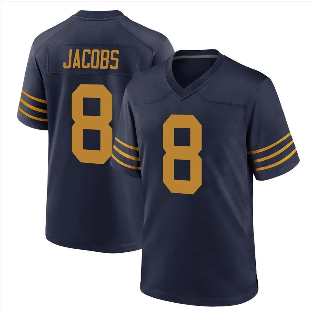 GB.Packers #8 Josh Jacobs Player Navy The 1923 Classic Home Game Ldoa Stitched Jerseys