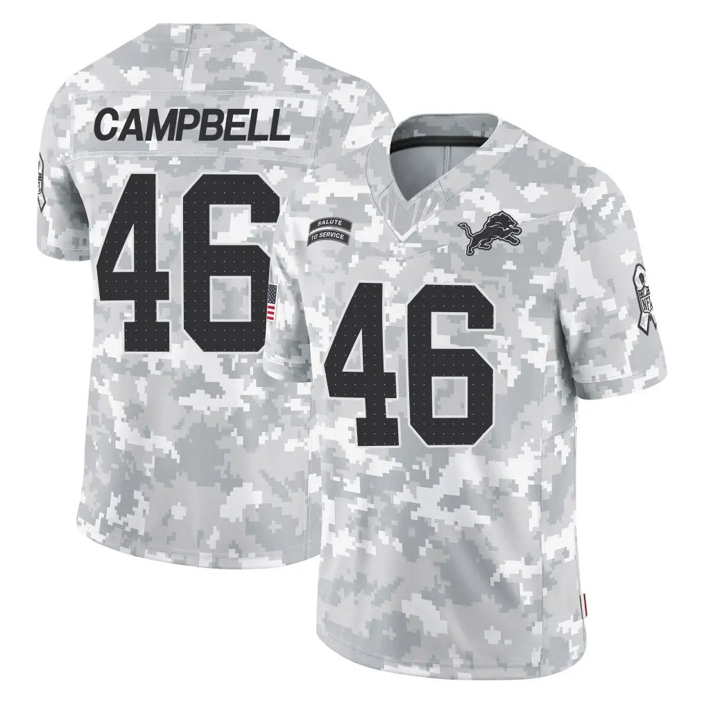 D.Lions #46 Jack Campbell Player Arctic Camo Salute To Service Limited Ldoa Stitched Jerseys
