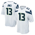 S.Seahawks #13 Ernest Jones IV Player White Home Game Ldoa Stitched Jerseys