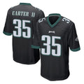 P.Eagles #35 Michael Carter II Player Black Home Game Ldoa Stitched Jerseys