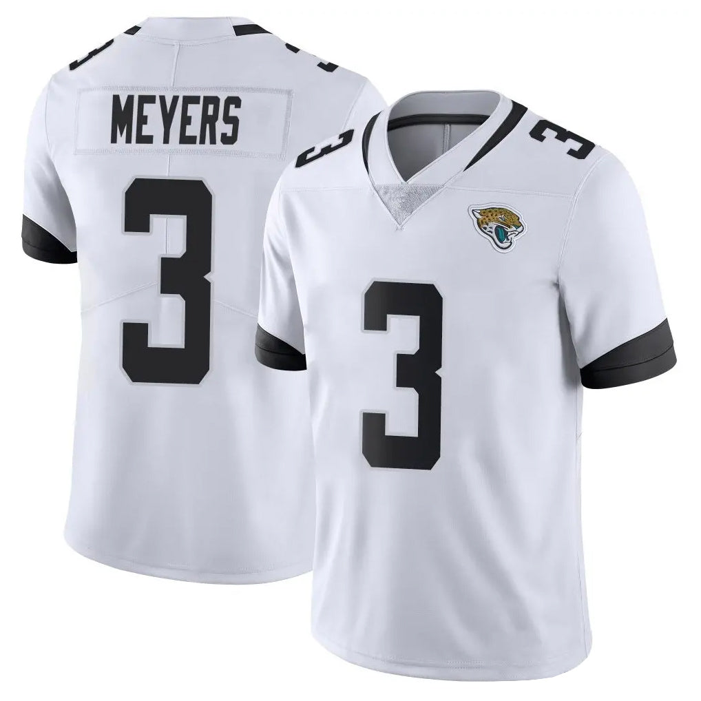 J.Jaguars #3 Jakobi Meyers Player White Vapor Untouchable Limited Home Game Ldoa Stitched Jerseys
