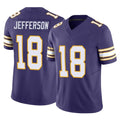 M.Vikings #18 Justin Jefferson Player Purple Limited Classic Vapor F.U.S.E. Home Game Ldoa Stitched Jerseys