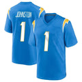 LA.Chargers #1 Quentin Johnston Player Blue Home Game Ldoa Stitched Jerseys