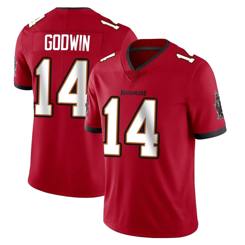 TB.Buccaneers #14 Chris Godwin Jr. Player Red Limited Vapor F.U.S.E. Home Game Ldoa Stitched Jerseys