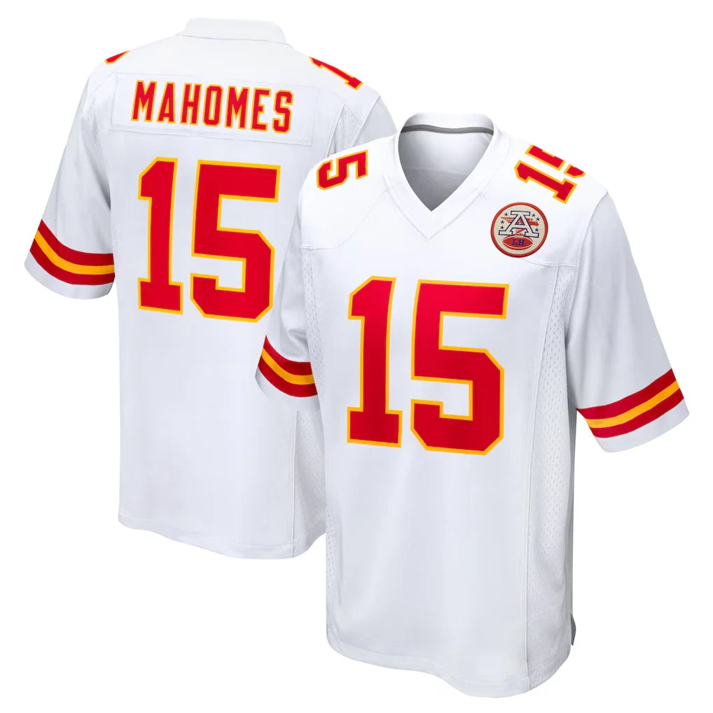 KC.Chiefs #15 Patrick Mahomes Player White Home Game Ldoa Stitched Jerseys