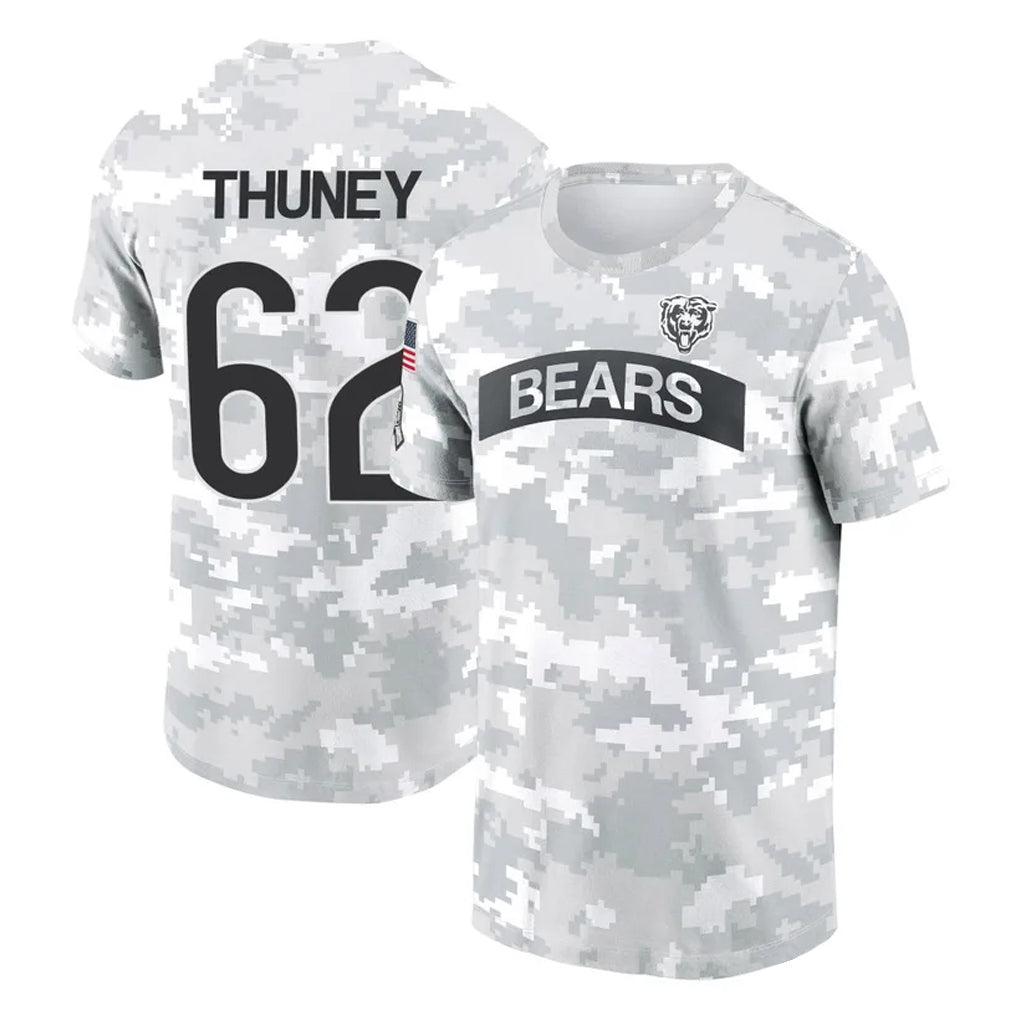C.Bears #62 Joe Thuney Player Arctic Camo Salute to Service Performance T-Shirt Limited Ldoa Stitched Jerseys