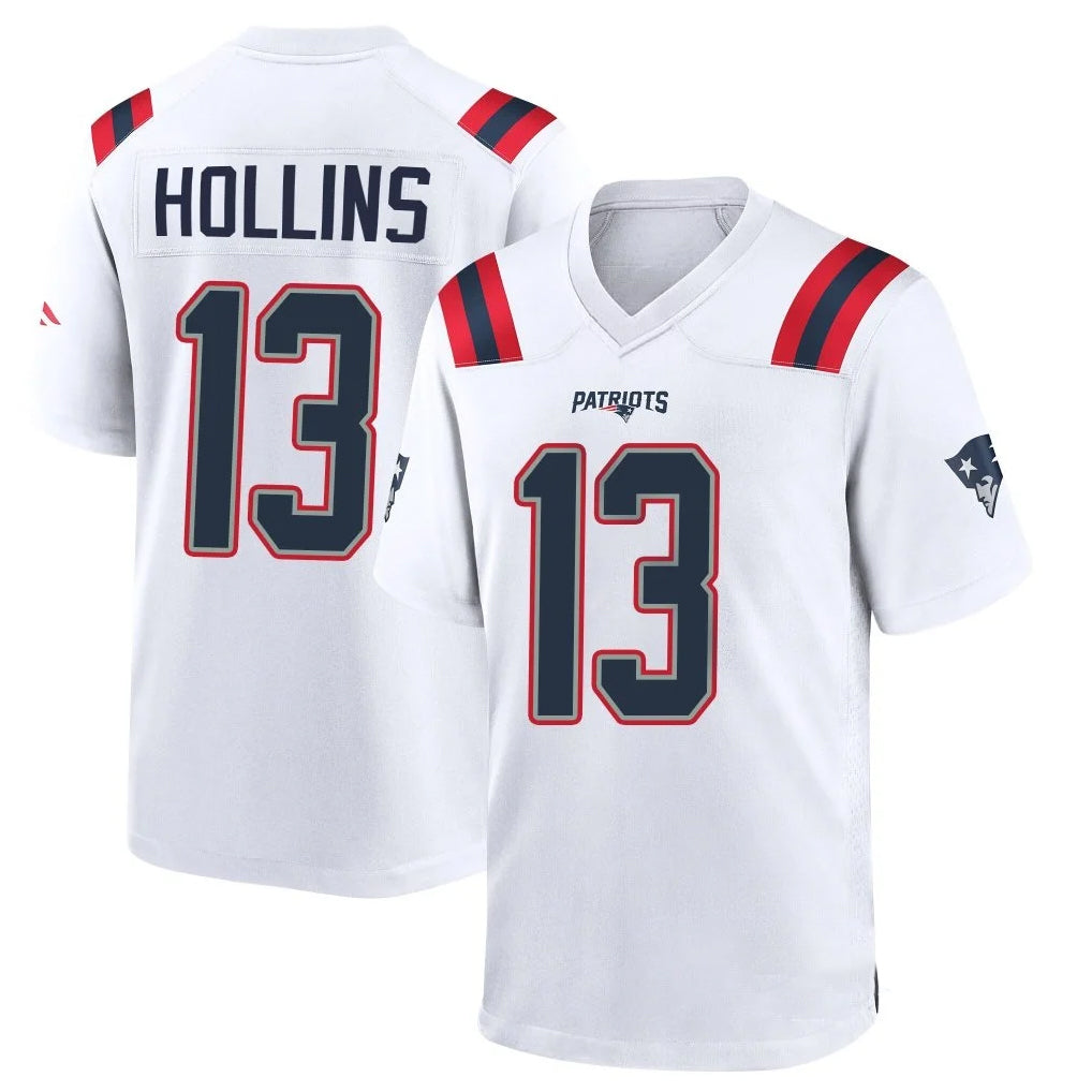 NE.Patriots #13 Mack Hollins Player White Home Game Ldoa Stitched Jerseys