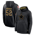 D.Cowboys #52 Tyler Booker Player Black Salute to Service Pullover Hoodies Limited Ldoa Stitched Jerseys