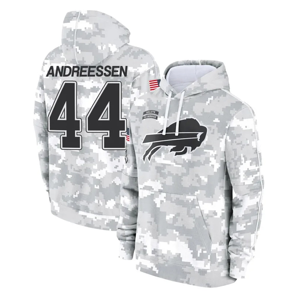 B.Bills #44 Joe Andreessen Player Arctic Camo Salute to Service Hoodies Limited Ldoa Stitched Jerseys