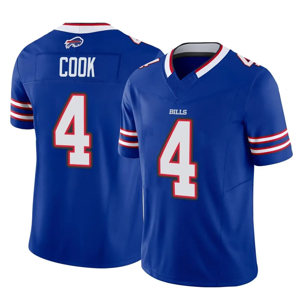 B.Bills #4 James Cook III Player Royal Vapor F.U.S.E. Limited Home Game Ldoa Stitched Jerseys