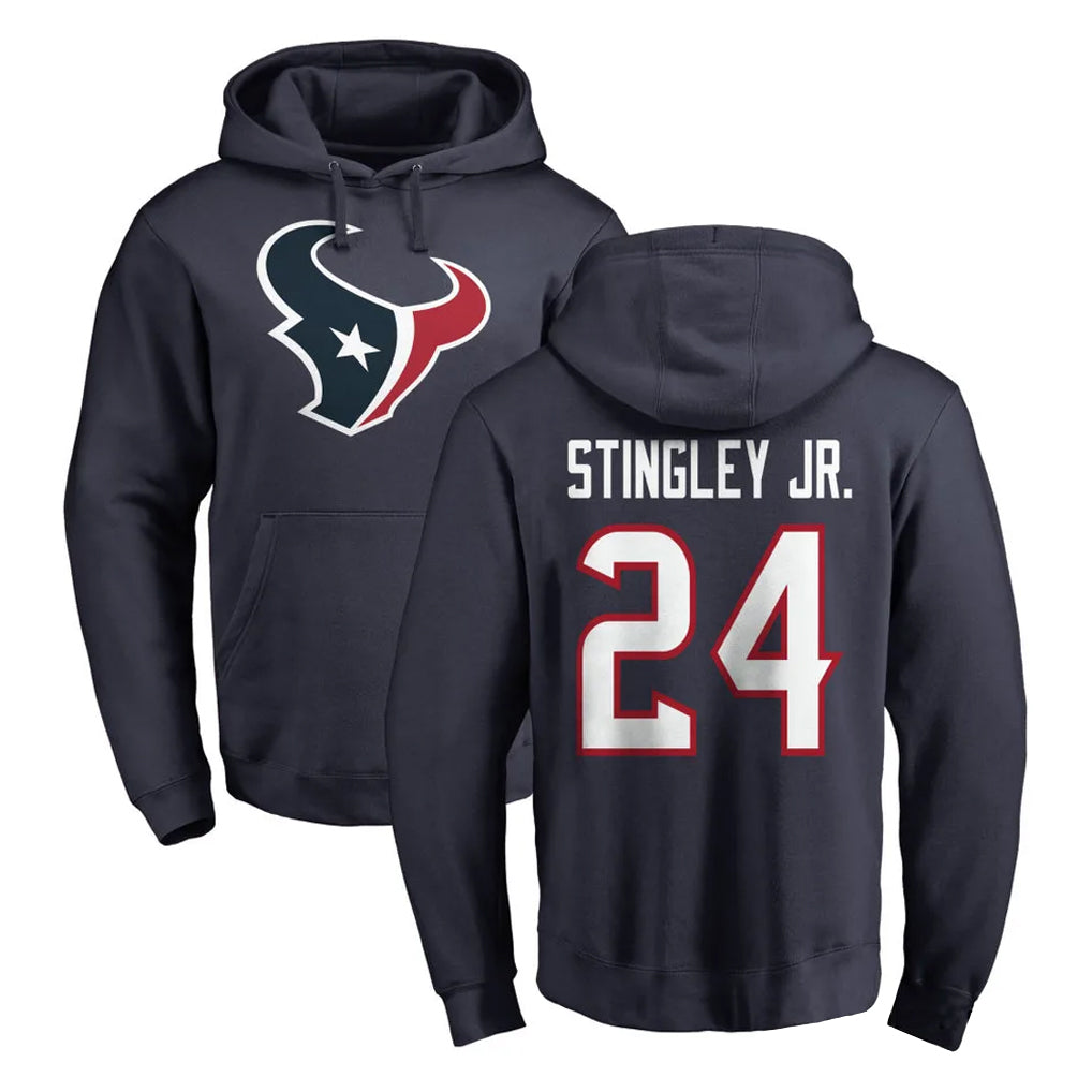 H.Texans #24 Derek Stingley Jr. Player Navy Pro Line Pullover Hoodie Limited Game Ldoa Stitched Jerseys