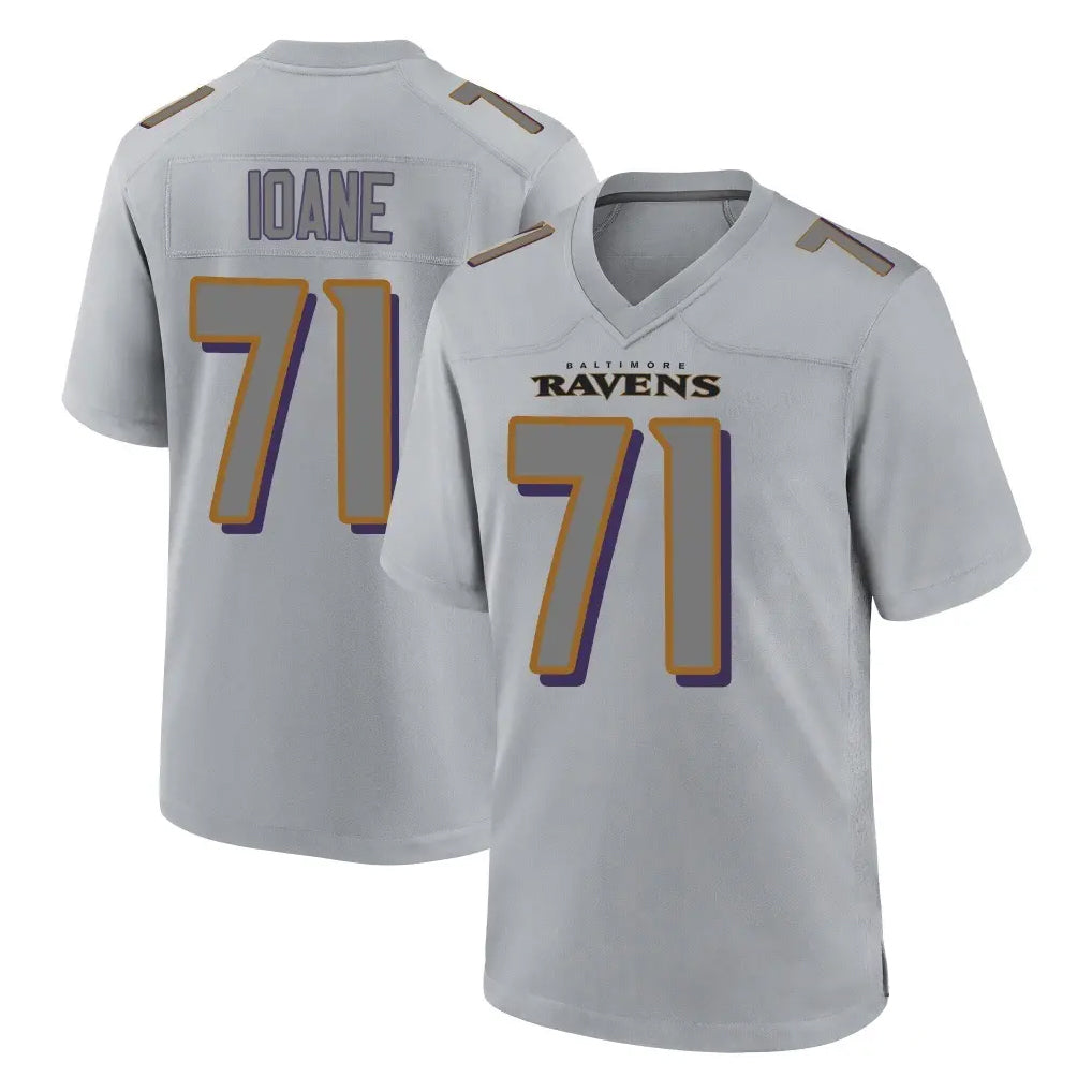 B.Ravens #71 Olaivavega Ioane Player Gray Replica Limited Ldoa Stitched Jerseys
