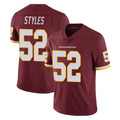 W.Commanders #52 Sonny Styles Player Burgundy Limited Team Color Vapor Untouchable Home Game Ldoa Stitched Jerseys