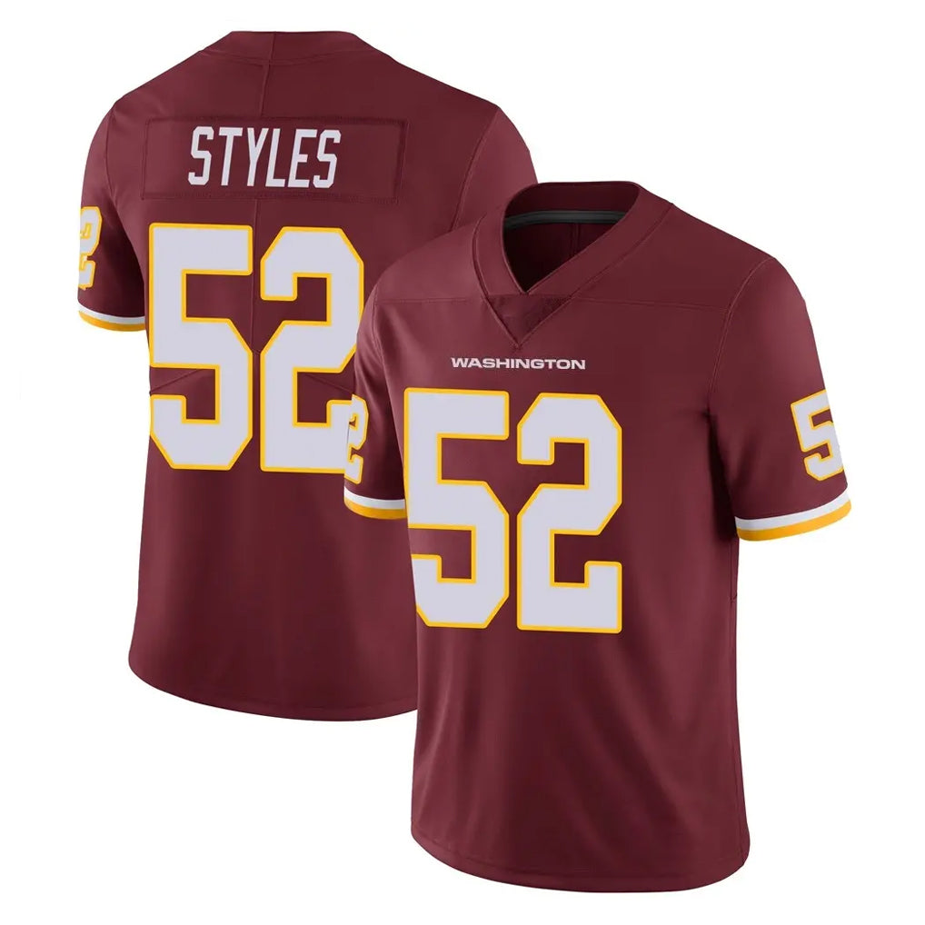 W.Commanders #52 Sonny Styles Player Burgundy Limited Team Color Vapor Untouchable Home Game Ldoa Stitched Jerseys