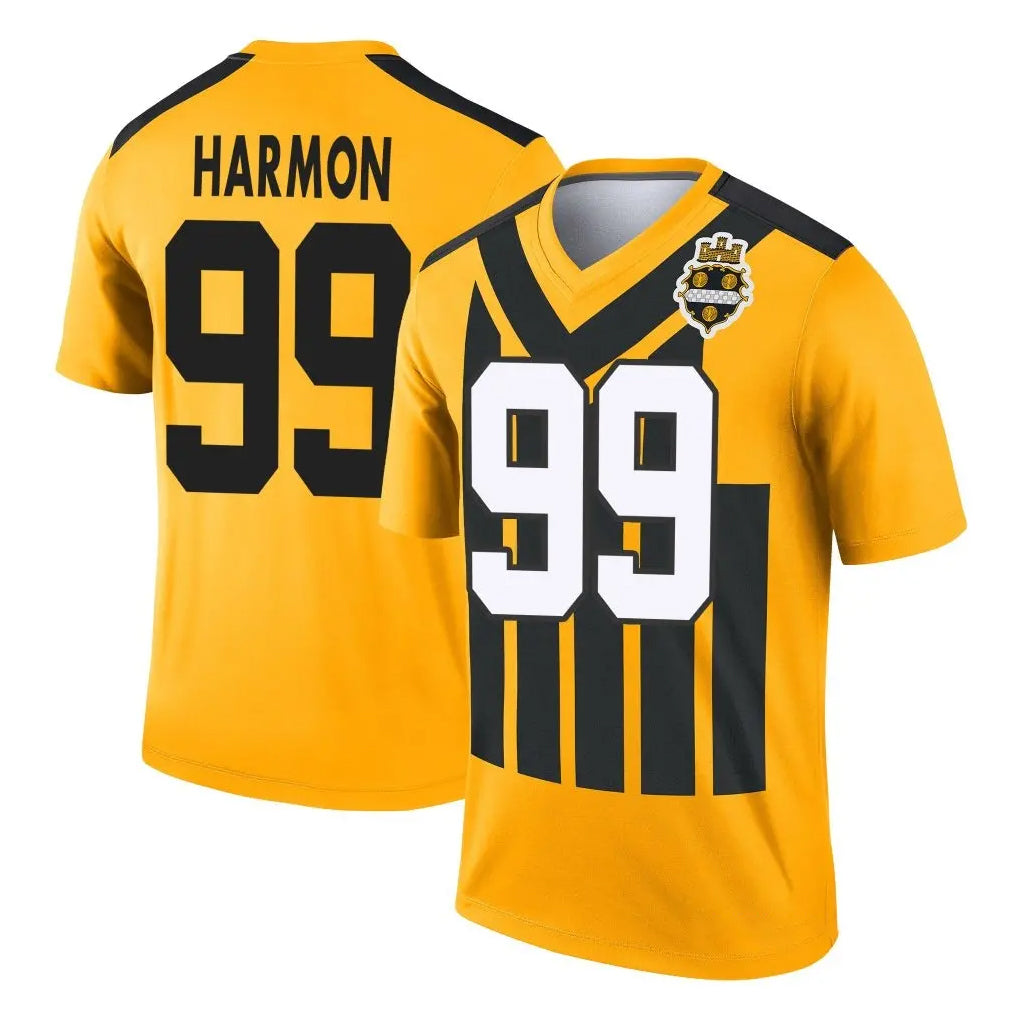 P.Steelers #99 Derrick Harmon Player Gold Legend Limited 1933 Throwback Performance Home Game Ldoa Stitched Jerseys