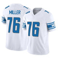 D.Lions #76 Blake Miller Player White Vapor F.U.S.E. Limited Home Game Ldoa Stitched Jerseys