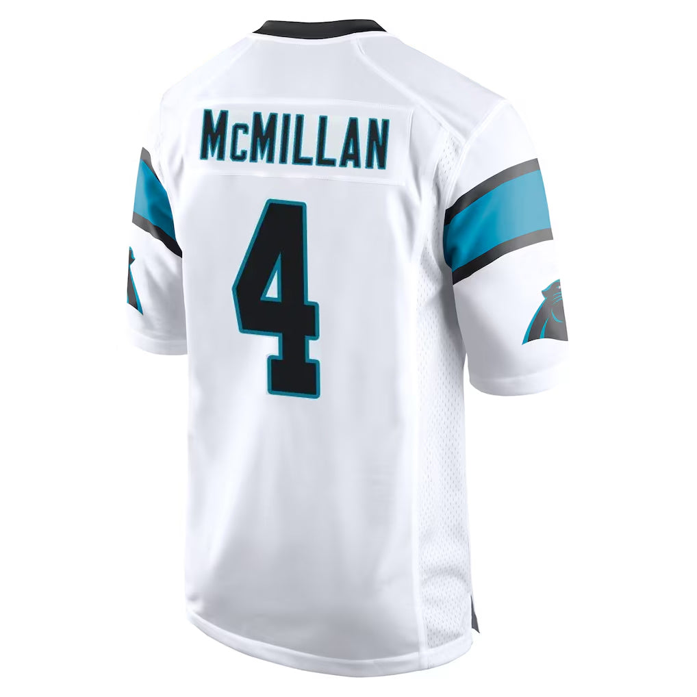 C.Panthers #4 Tetairoa McMillan Player White Game Ldoa Stitched Jerseys
