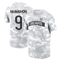 C.Bears #9 Jim McMahon Player Arctic Camo Salute to Service Performance T-Shirt Limited Ldoa Stitched Jerseys