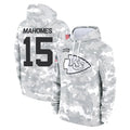 KC.Chiefs #15 Patrick Mahomes Player Arctic Camo Salute to Service Hoodies Limited Game Ldoa Stitched Jerseys