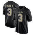 NO.Saints #3 Travis Etienne Jr. Player Black Carbon Fashion Home Game Ldoa Stitched Jerseys
