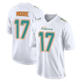 M.Dolphins #17 Trey Moore Player White Fashion Home Game Ldoa Stitched Jerseys