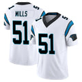 C.Panthers #51 Sam Mills Player White Vapor F.U.S.E. Limited Home Game Ldoa Stitched Jerseys