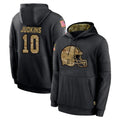 C.Browns #10 Quinshon Judkins Player Black Salute to Service Pullover Hoodies Limited Ldoa Stitched Jerseys